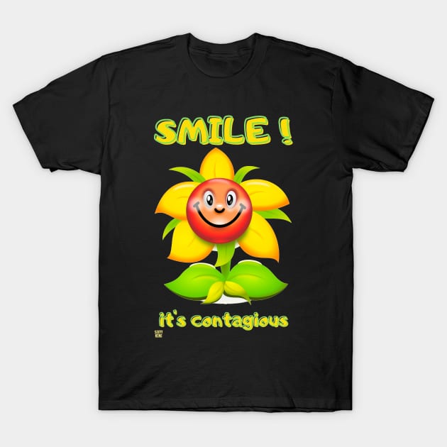 Smile, it's contagious T-Shirt by L69designs